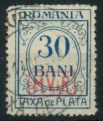 BES. 1WK D-MV Rumänien PORTO Nr 4 gestempelt X434972