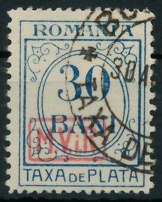 BES. 1WK D-MV Rumänien PORTO Nr 4 gestempelt X434996