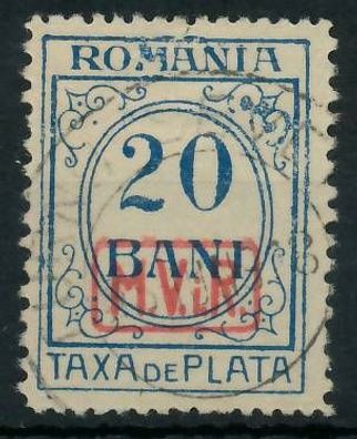BES. 1WK D-MV Rumänien PORTO Nr 3 gestempelt X43499E
