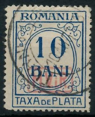 BES. 1WK D-MV Rumänien PORTO Nr 2 gestempelt X4349DE