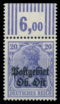 BES. 1WK PG OBER OST Nr 8c WOR 3-7-3 postfrisch gepr. X43B2AE