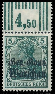 BES. 1WK D-POST IN POLEN Nr 8b WOR 3-7-3 ungebraucht ORA X43B40A
