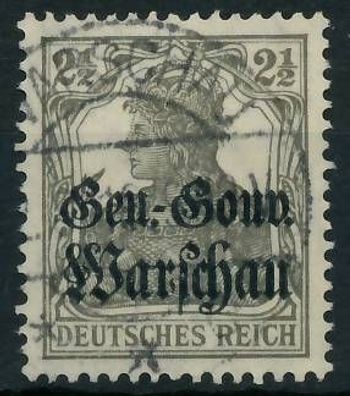 BES. 1WK D-POST IN POLEN Nr 6a gestempelt X43B55A