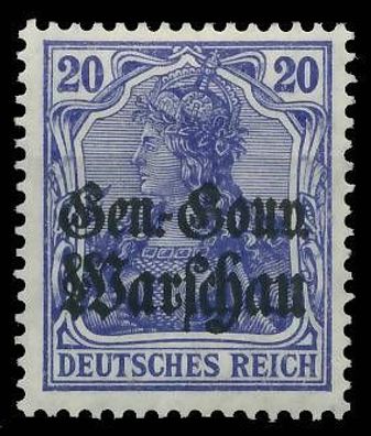 BES. 1WK D-POST IN POLEN Nr 13d ungebraucht X43B652