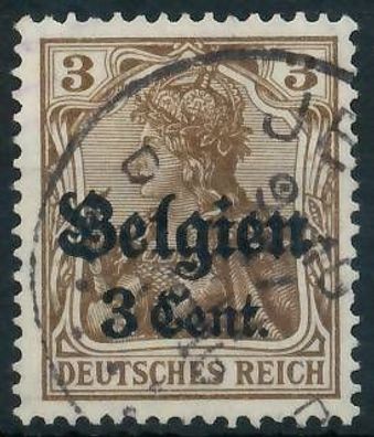 BES. 1WK Landespost Belgien Nr 11aI gestempelt gepr. X44319E