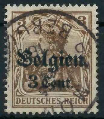 BES. 1WK Landespost Belgien Nr 11aI gestempelt gepr. X4431C2