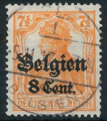 BES. 1WK Landespost Belgien Nr 13aI gestempelt gepr. X44321E