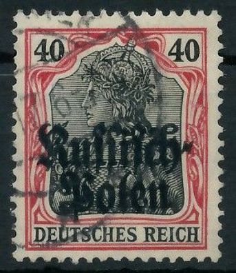 BES. 1WK D-POST IN POLEN Nr 5 gestempelt X44355E