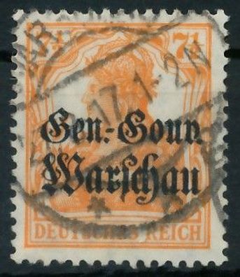 BES. 1WK D-POST IN POLEN Nr 9a gestempelt X443582