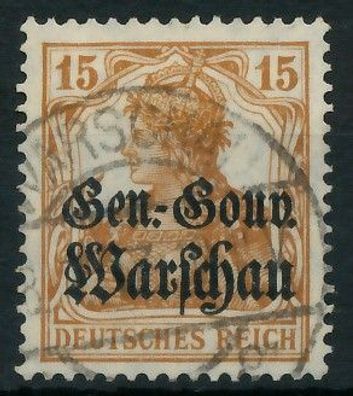 BES. 1WK D-POST IN POLEN Nr 11 gestempelt X44359A