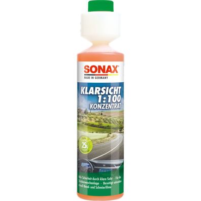 SONAX Scheibenreiniger Fresh Klarsicht Konzentrat 1:100 Wischwasser 250ml 03711410