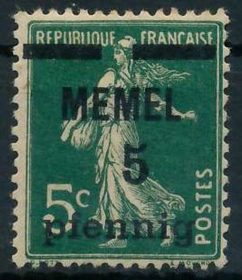 MEMEL 1920 Nr 18c ungebraucht X447872