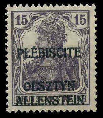 Allenstein Nr 3 postfrisch X4532BE