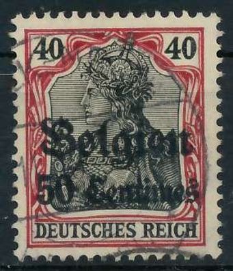 BES. 1WK Landespost Belgien Nr 5II gestempelt X45A62A