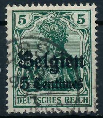 BES. 1WK Landespost Belgien Nr 2 gestempelt X45A666