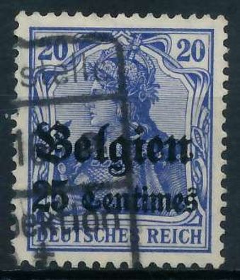 BES. 1WK Landespost Belgien Nr 4II gestempelt X45A692