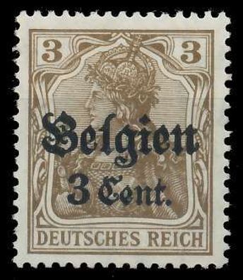 BES. 1WK Landespost Belgien Nr 11aI ungebraucht X45A6B2