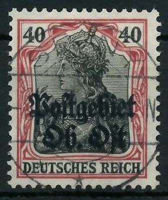 BES. 1WK PG OBER OST Nr 10b zentrisch gestempelt X45AAA6