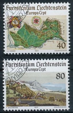 Liechtenstein 1977 Nr 667-668 gestempelt SB4C1BA