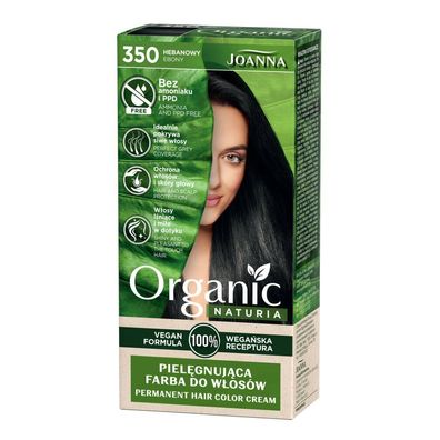 JOANNA Naturia Bio nährende Haarfarbe ohne Ammoniak und PPD 350 Ebony Ebony