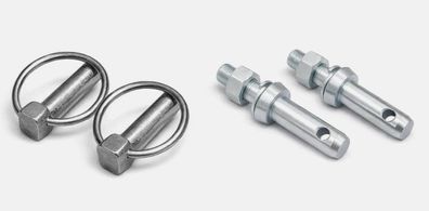 2x Unterlenkerbolzen Kat. 3/2 Klappstecker Bolzen Unterlenker Trecker Traktor