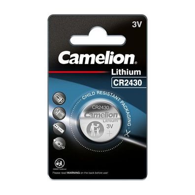 Camelion CR2430 CR 2430 3V Lithium Knopfzellen Batterien 1x 1er Blister