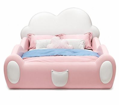 Rosa Kinderbett mit Seitengittern Bett Wolkenform multifunktional