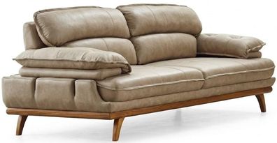 3-Sitzer Sofa Weiß Minimalistisches Design Moderner Stil Gemütlich