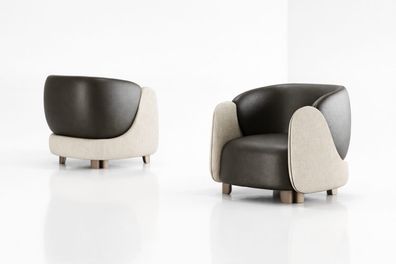 Exklusiver Sessel Design Modern Wohnzimmer Lounge Chair Komfort