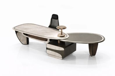 Moderner Schreibtisch Büro Arbeitsplatz Design Tisch Luxus Stilvoll