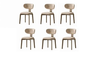 Stühle Beige Minimalistisch Harmonisch Moderner Stil Elegant Komfortabel