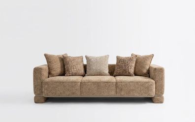 Sofa Beige Textil Wohnlich Komfort Stilvoll Modern Exklusiv Design