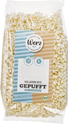 3x Naturkornmühle Werz Vollkorn Reis gepufft, glutenfrei 125g