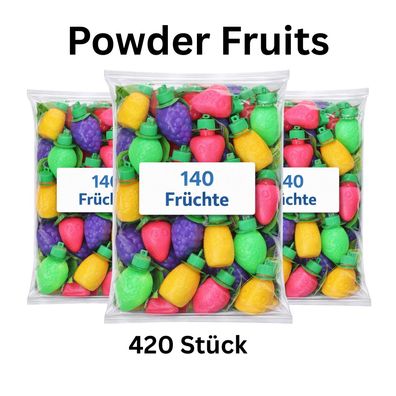 420x Powder Fruits Schleckpulver Früchte bunt einzeln verpackt 4,2kg