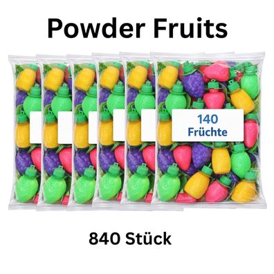 840x Powder Fruits Schleckpulver Früchte bunt einzeln verpackt XXL 8,4kg