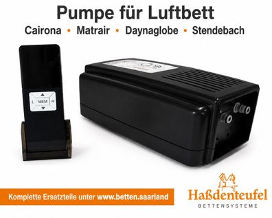 Pumpe Steuerung Funk für Cairona Matrair Stendebach Dynaglobe Luftbett