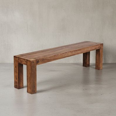 Sitzbank NAKO Massivholz Landhausstil handgefertigt 120-180 cm breit
