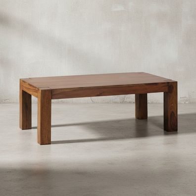 Couchtisch NAKO Akazienholz rustikal handgefertigt 60-110 cm breit