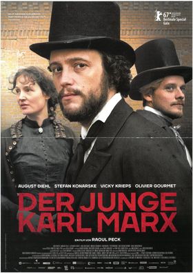 Der junge Karl Marx - Original Kinoplakat A3 - August Diehl - Filmposter*