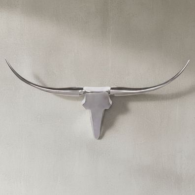 Wanddekoration Geweih Aluminium handgefertigt rostfrei 74-125 cm breit