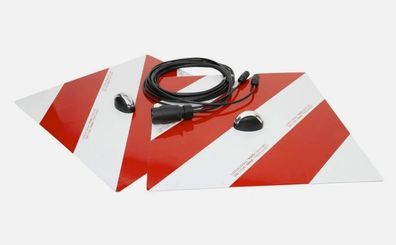 Warntafelsatz mit Leuchten für Frontanbau nach DIN11030 - 423 x 423 mm L+R