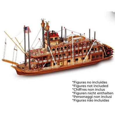Krick Occre Mississippi Heckraddampfer in 1:80 Bausatz oc14003