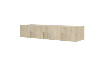 Schrankaufsatz BRAGA BRN1 Möbelaufsatz 200 x 40 x 60 cm 4 türiger - Eiche Cremona