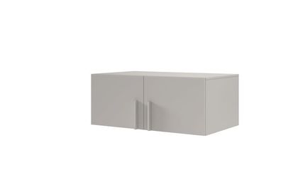 Schrankaufsatz BRAGA BRN3S Möbelaufsatz 100 x 40 x 60 cm 2 türiger - Platingrau