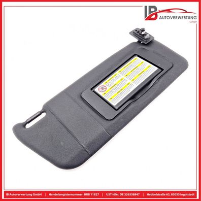 Sonnenblende rechts Schwarz A2098100610 Mercedes-benz CLK (C209) 280 Mercedes