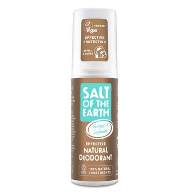 Salt Of Earth Ginger & Jasmine Natural Deodorant Spray 100ml