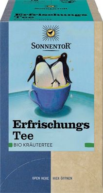 3x Sonnentor ErfrischungsTee, Doppelkammerbeutel 21,6g