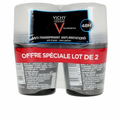 Vichy Homme Anti-Transpirant Deodorant 48H (2x 50ml)