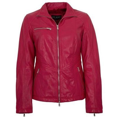 Jilani - Damen Lederjacke Lammnappa beere