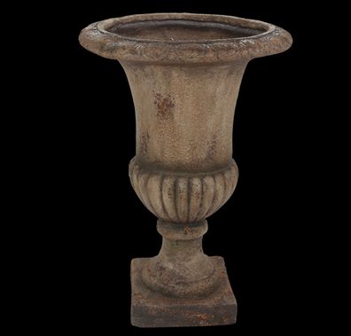 Campana Gartenurne Vase Resin zum Bepflanzen - Antik Rostpatina Neoklassik H 70 cm